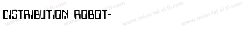 distribution robot字体转换